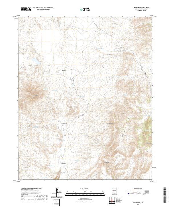 Mount Hope topographic map thumbnail