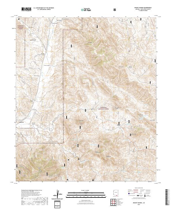 Mount Hughes topographic map thumbnail