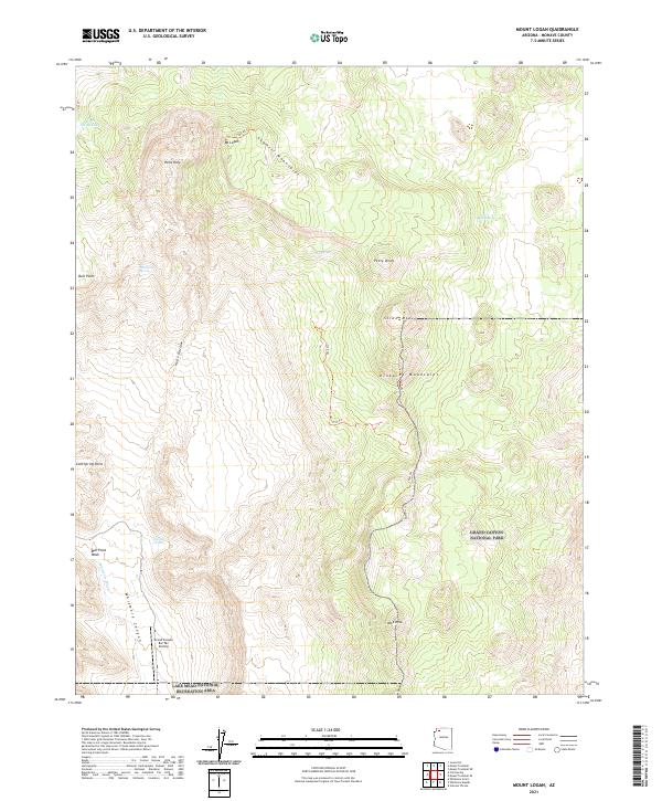 Mount Logan 2021 topographic map thumbnail