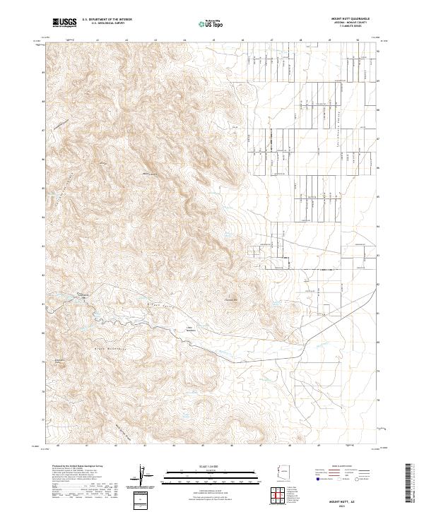 Mount Nutt topographic map thumbnail