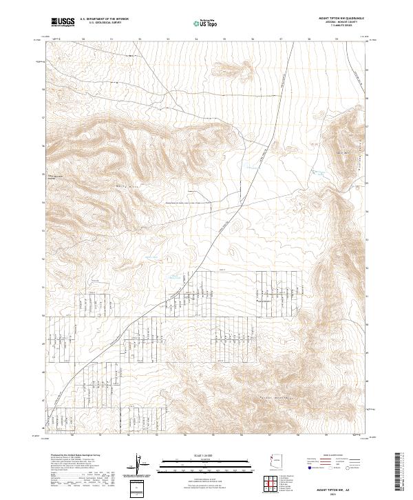 Mount Tipton NW 2021 topographic map thumbnail