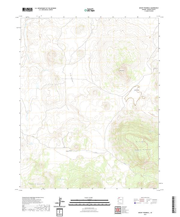 Mount Trumbull topographic map thumbnail