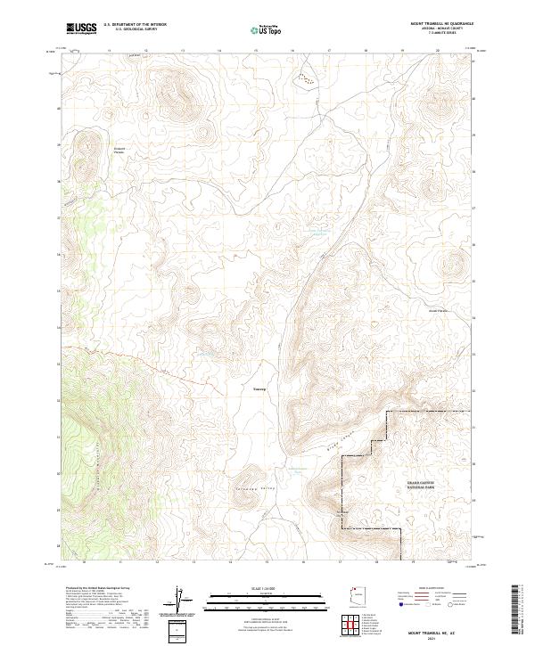 Mount Trumbull NE topographic map thumbnail