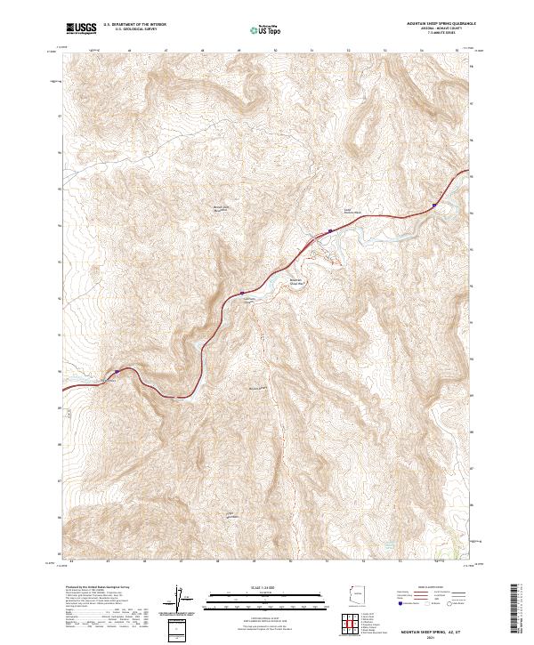 Mountain Sheep Spring 2021 topographic map thumbnail