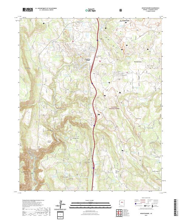 Mountainaire topographic map thumbnail