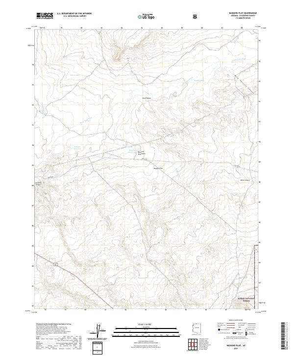 Muggins Flat topographic map thumbnail