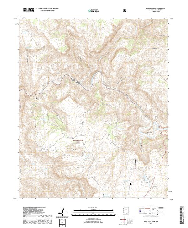 Mule Hoof Bend topographic map thumbnail