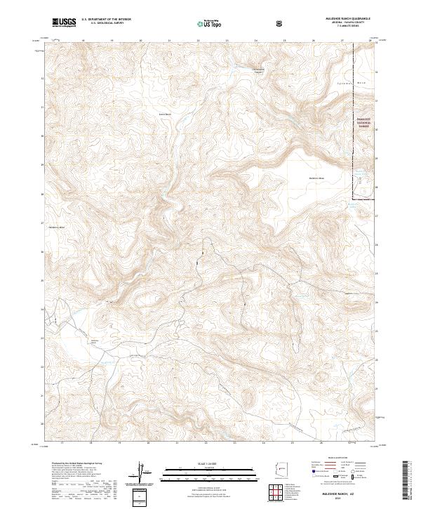 Muleshoe Ranch topographic map thumbnail
