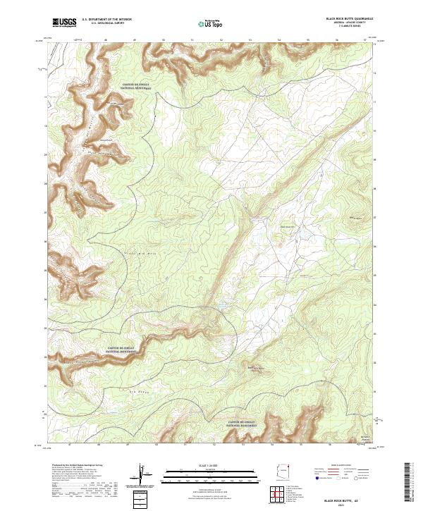 Black Rock Butte topographic map thumbnail