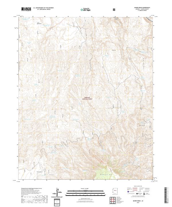 Munds Draw topographic map thumbnail