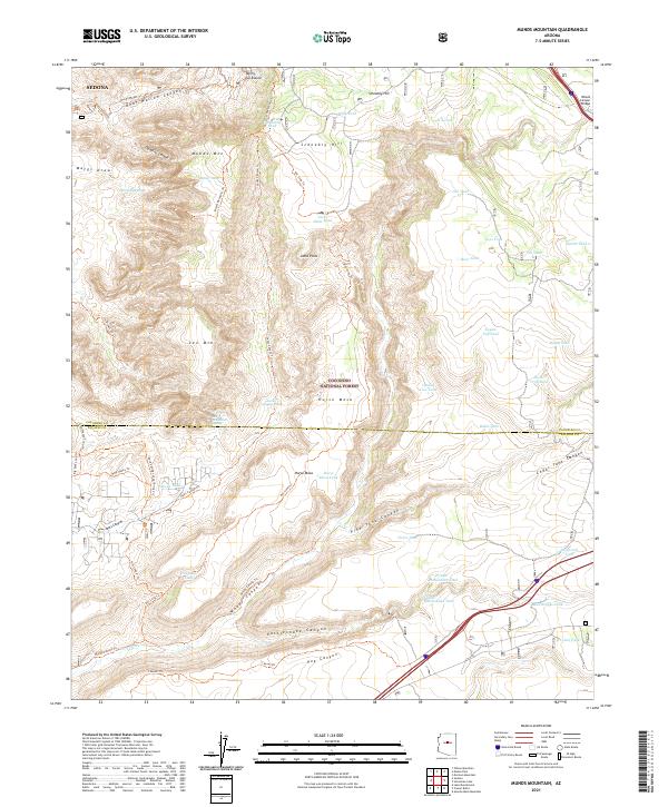 Munds Mountain topographic map thumbnail