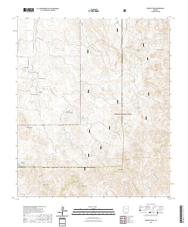 Murphy Peak topographic map thumbnail