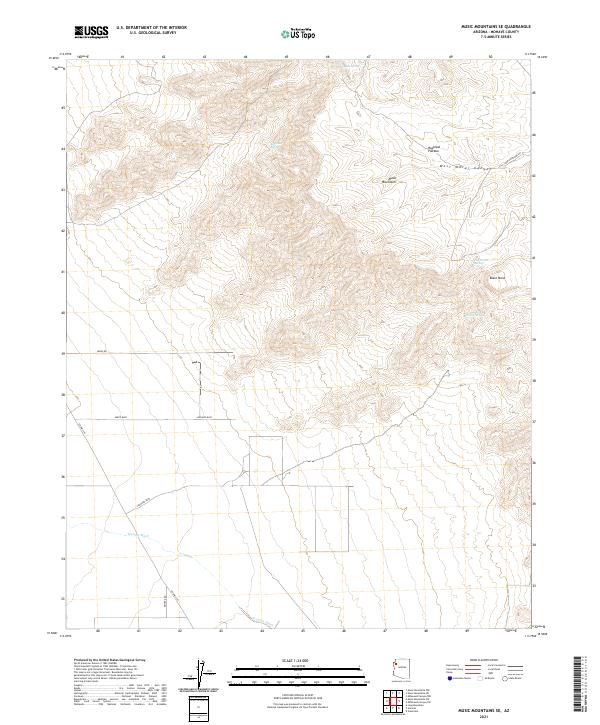 Music Mountains SE topographic map thumbnail