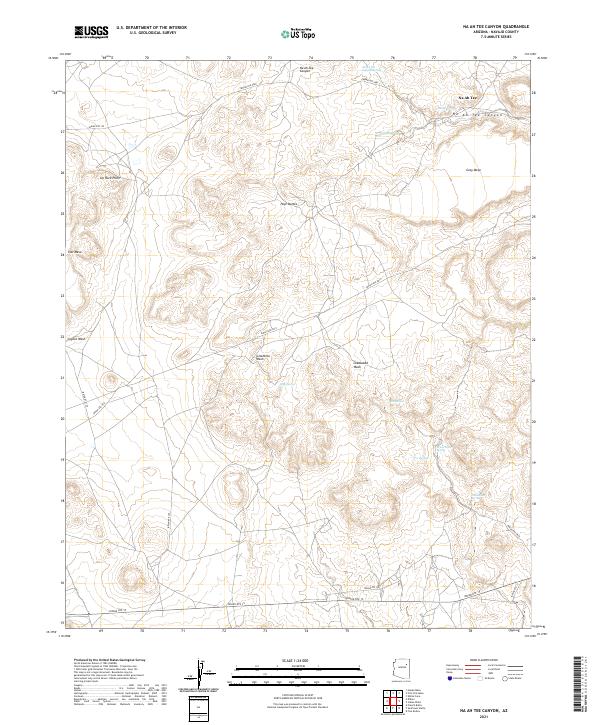 Na Ah Tee Canyon topographic map thumbnail