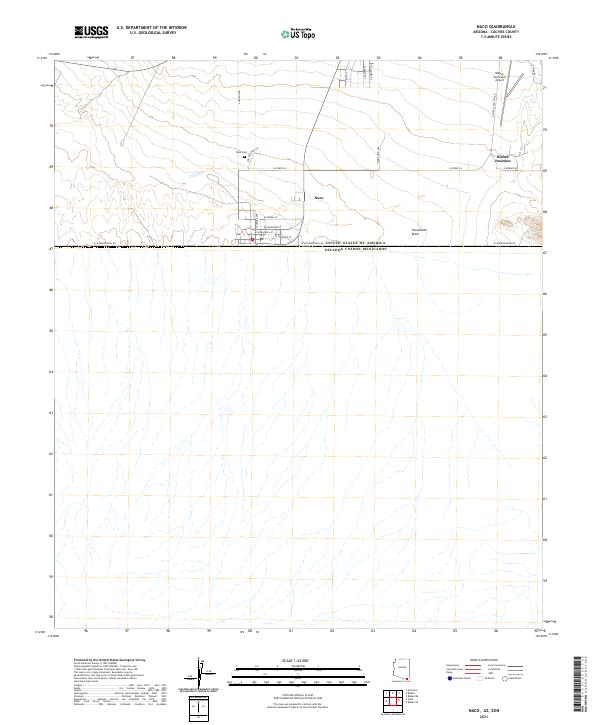 Naco topographic map thumbnail