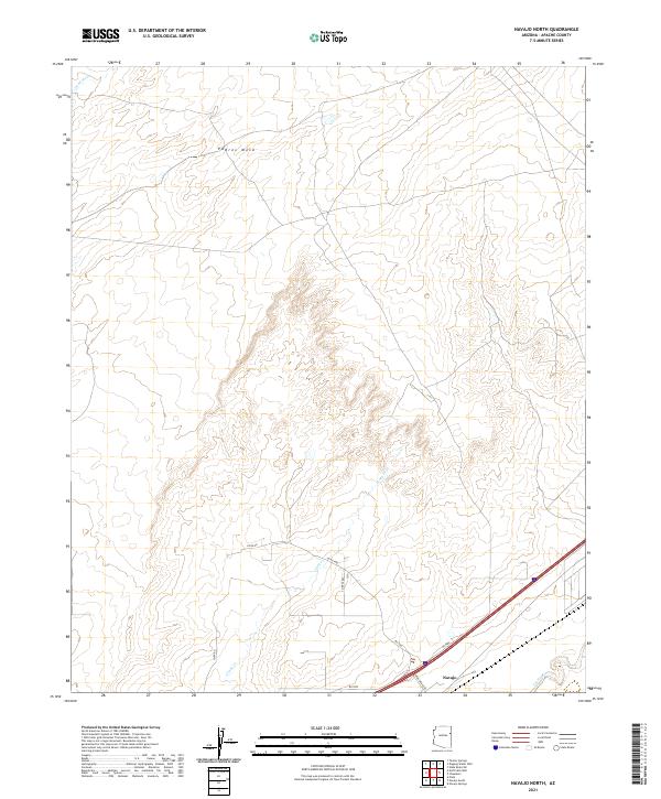 Navajo North topographic map thumbnail