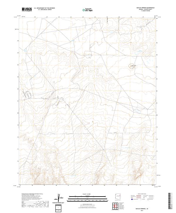 Navajo Springs topographic map thumbnail