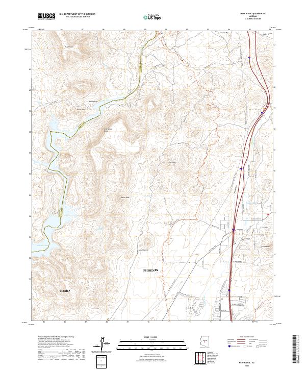 New River topographic map thumbnail