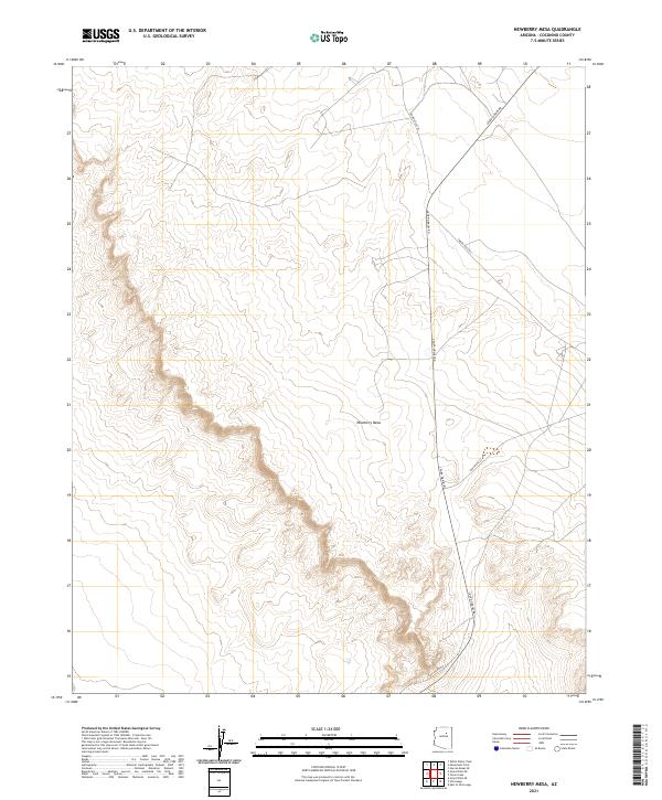 Newberry Mesa topographic map thumbnail