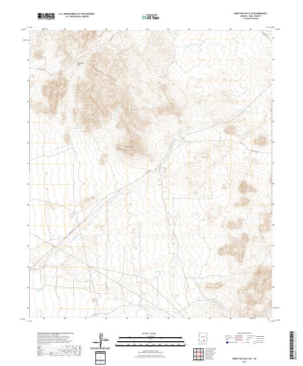 Ninetysix Hills SE topographic map thumbnail