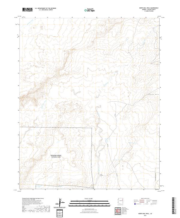 North Mill Well topographic map thumbnail