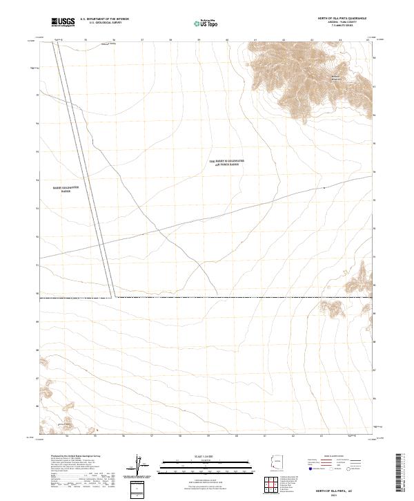 North of Isla Pinta topographic map thumbnail