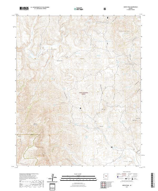 North Peak topographic map thumbnail