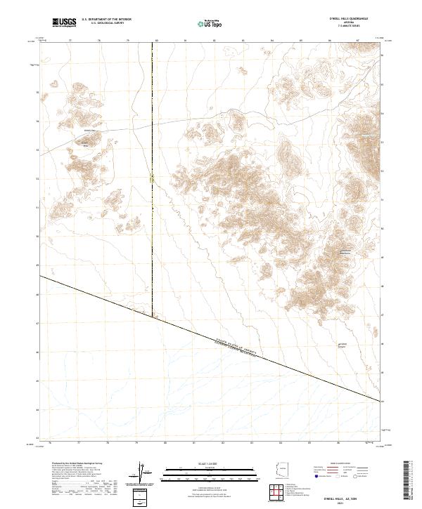 O'Neill Hills topographic map thumbnail