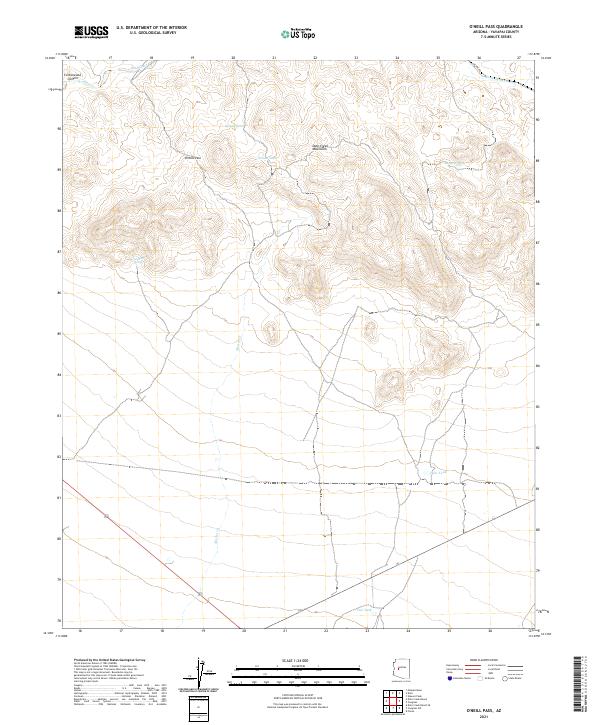 O'Neill Pass topographic map thumbnail
