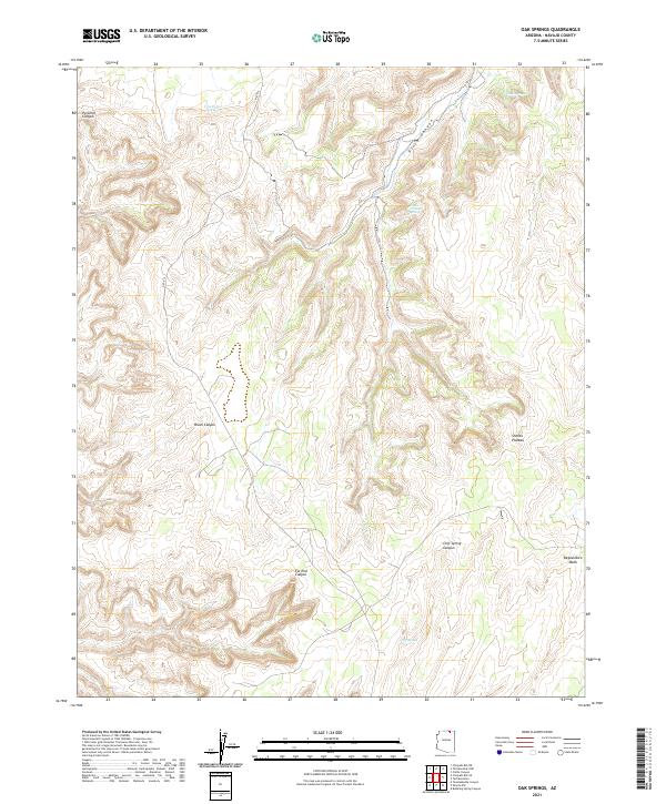 Oak Springs topographic map thumbnail