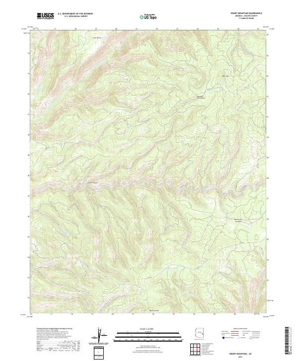 Odart Mountain topographic map thumbnail