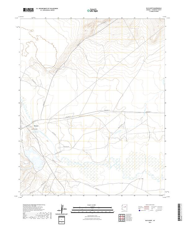 Old Leupp topographic map thumbnail
