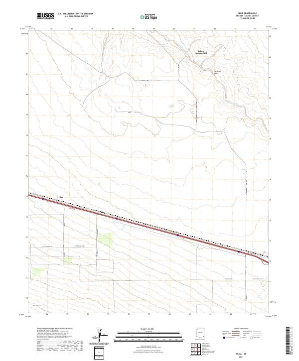 Olga topographic map thumbnail