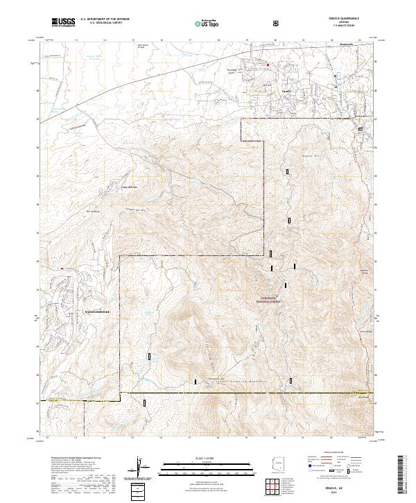 Oracle topographic map thumbnail