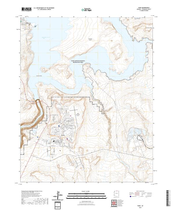 Page topographic map thumbnail