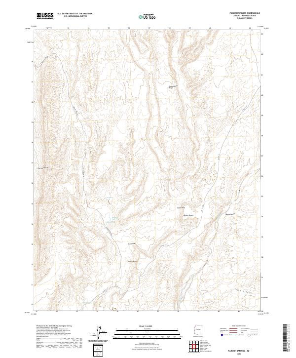 Pakoon Springs 2021 topographic map thumbnail