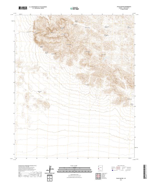 Palm Canyon 2021 topographic map thumbnail