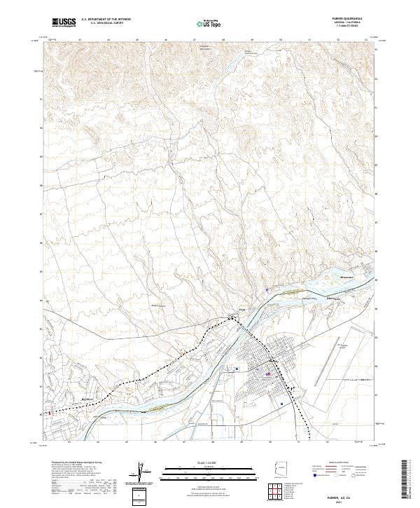Parker topographic map thumbnail