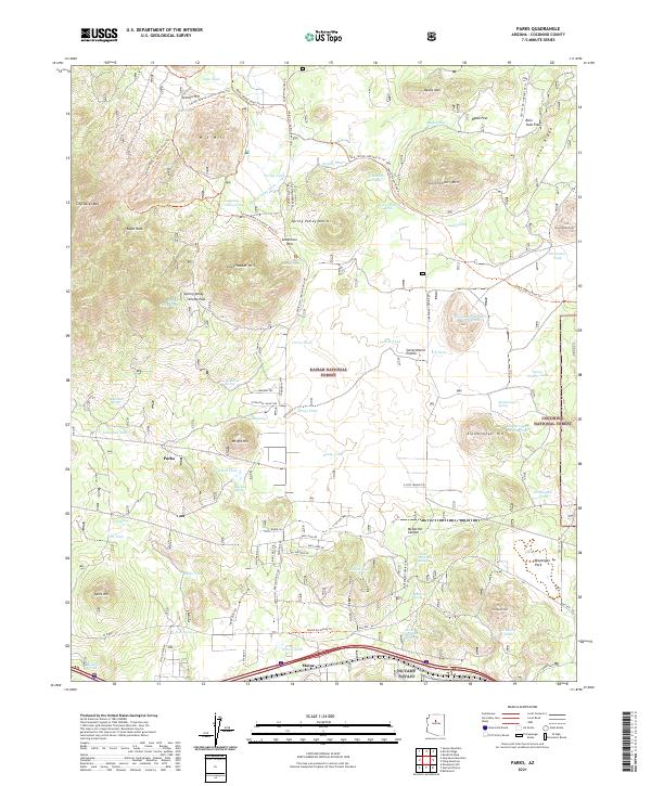 Parks topographic map thumbnail
