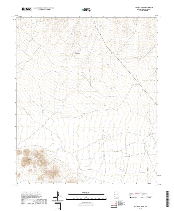 Pat Hills North topographic map thumbnail