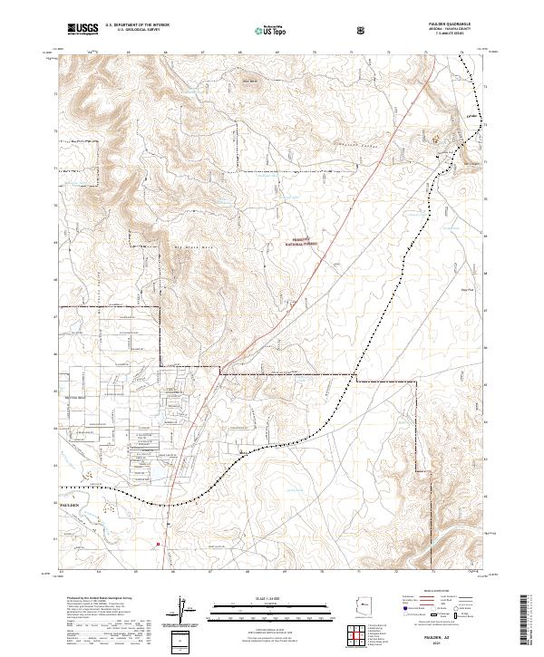 Paulden topographic map thumbnail