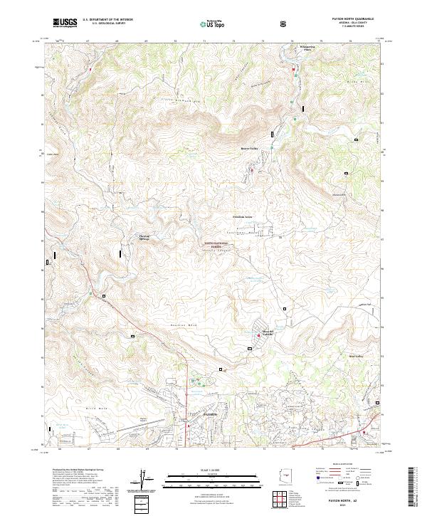 Payson North topographic map thumbnail