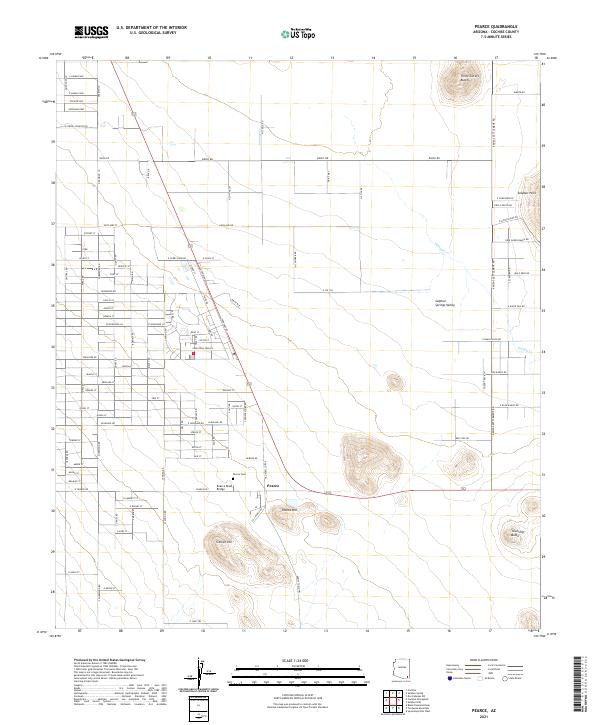 Pearce topographic map thumbnail