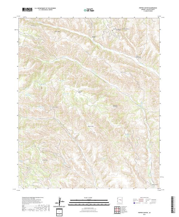 Pepper Canyon topographic map thumbnail