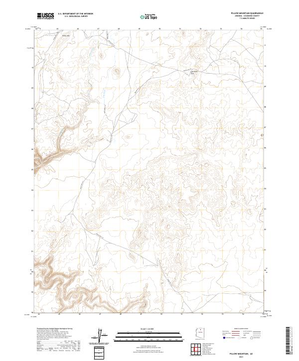 Pillow Mountain topographic map thumbnail