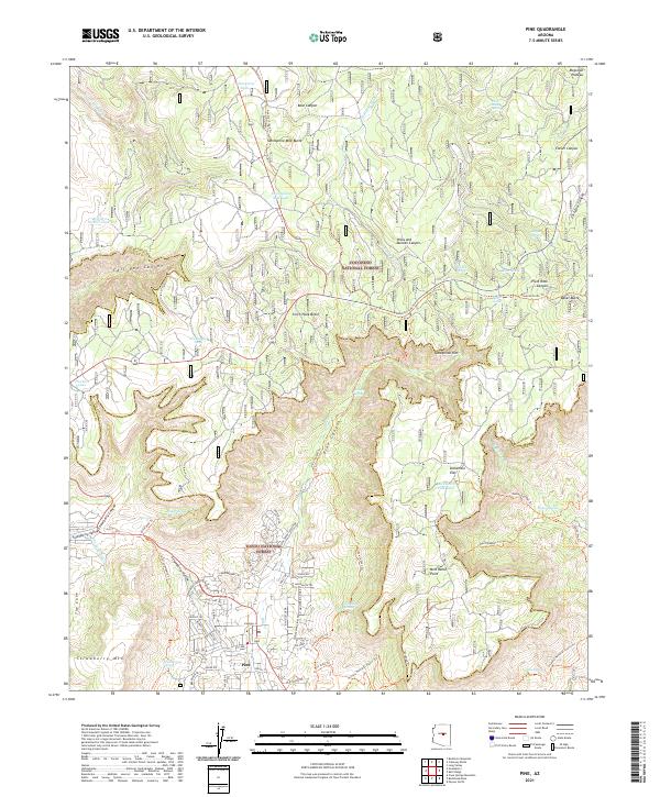 Pine topographic map thumbnail