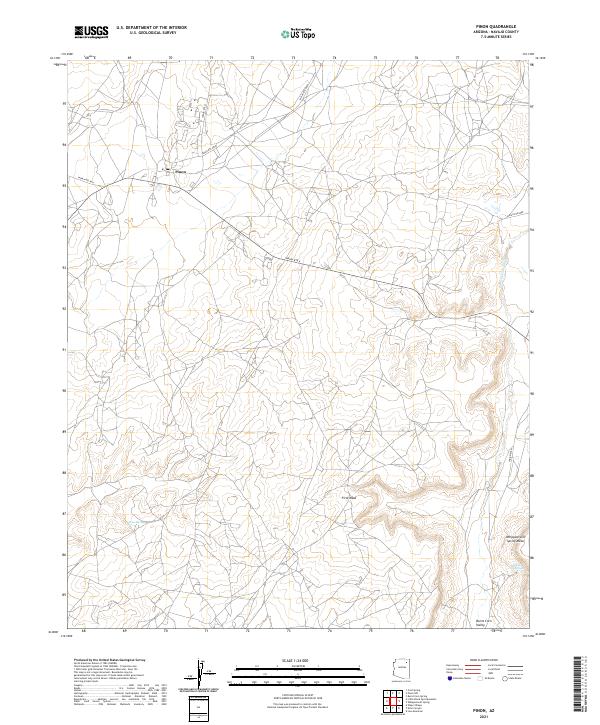 Pinon 2021 topographic map thumbnail