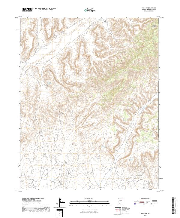 Pinon NW topographic map thumbnail
