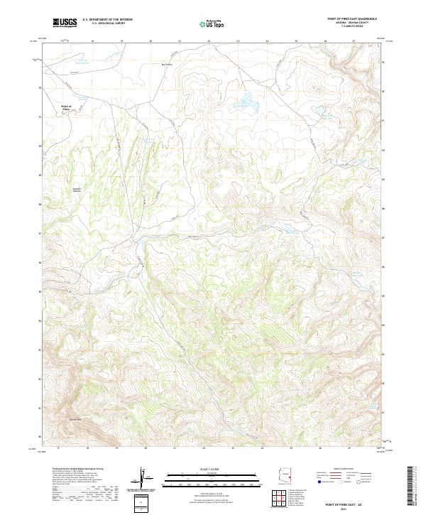 Point of Pines East topographic map thumbnail