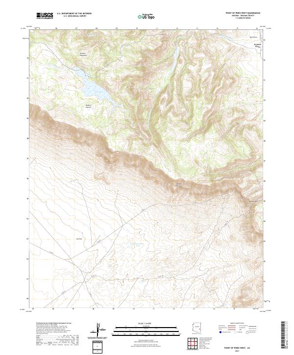 Point of Pines West topographic map thumbnail
